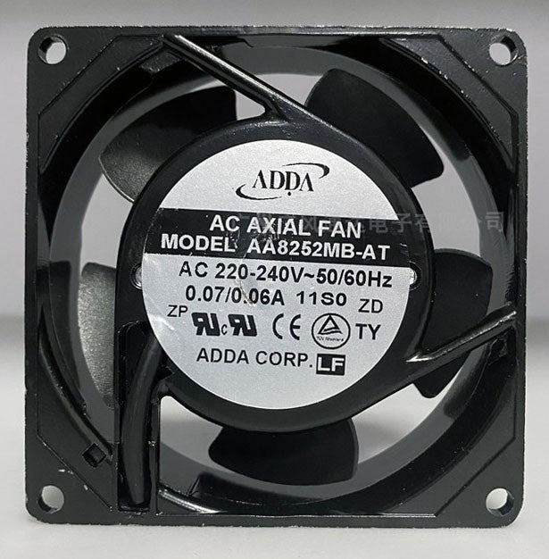ADDA AA8252MB-AT 220/240V 0.07/0.06A 2wires Cooling Fan ADDA AA8252MB-AT 220/240V 0.07/0.06A 2wires Cooling Fan